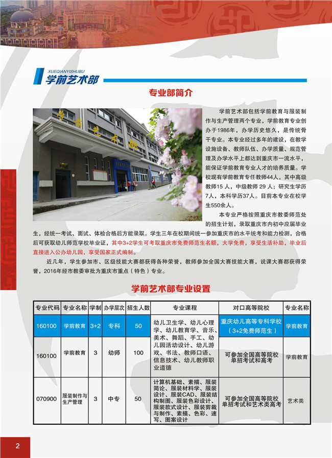 2025年重庆市涪陵区职业教育中心招生简章