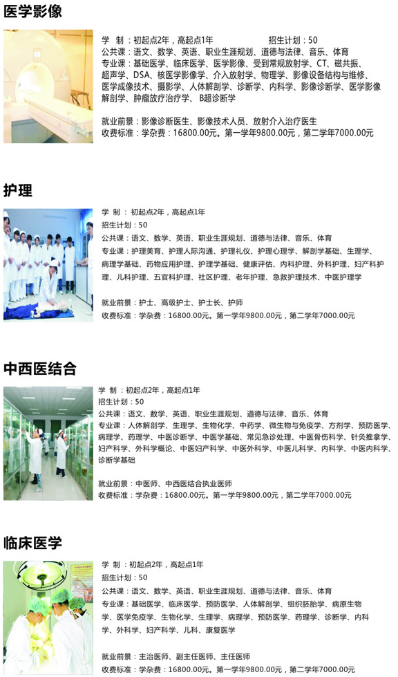 重庆万州现代信息工程学校专业设置与招生计划