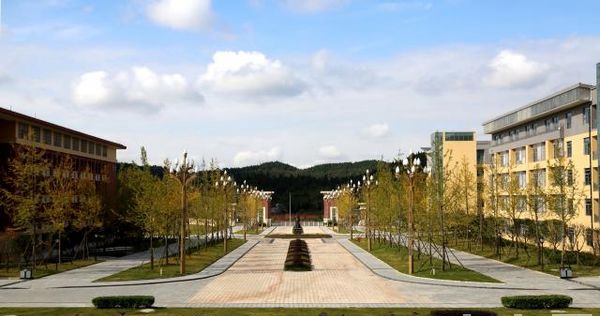 四川护理职业学院校园秋景